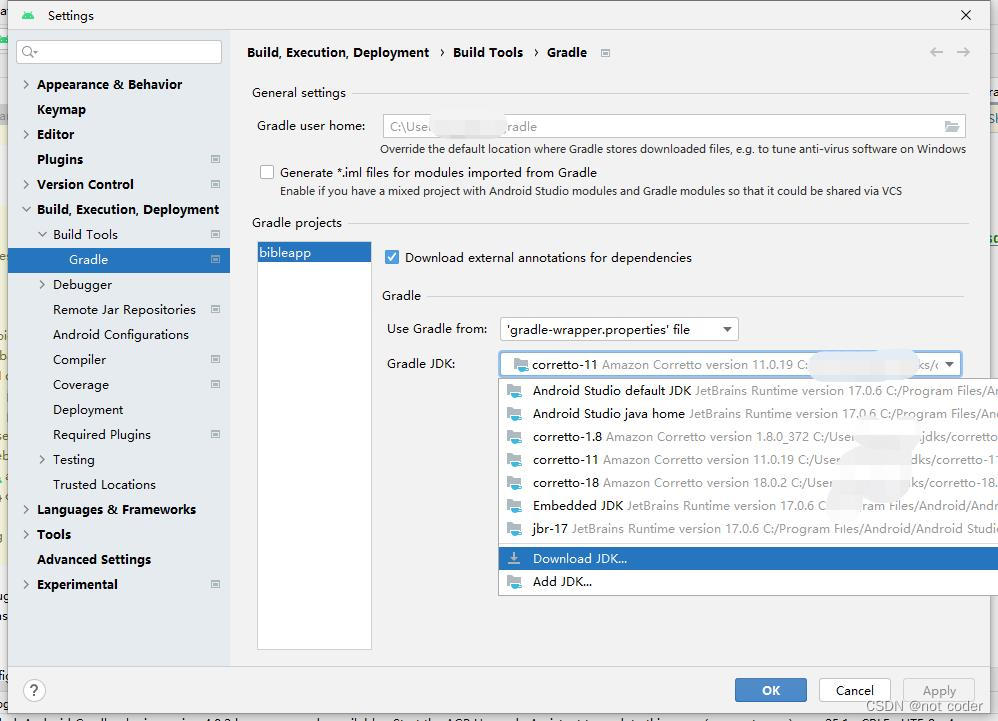 Unsupported Java. Your build is currently configured to use Java 17.0.6 and Gradle 6.8.3.